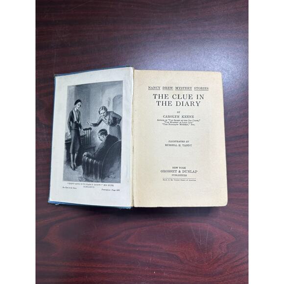 Nancy Drew #7 THE CLUE IN THE DIARY Carolyn Keene, Early Printing 1932, hc - Picture 6 of 8